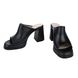 Мюли черные на каблуках, Черный, 36, 23 - 23,5 см