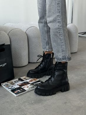Високі зимові чорні черевики  фото