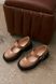 Туфлі мері джейн в карамельному лаці, Бежевий, 37, 24 см