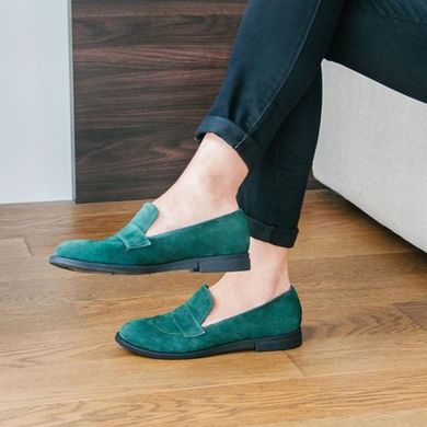 Туфли зеленые фото