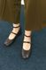Туфлі Mary Jane в шоколадній шкірі, Коричневий, 36, 23,5 см