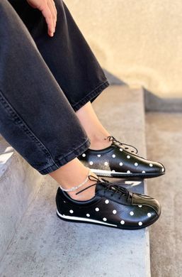 Анатомические кеды Simone Black Polka Dot фото