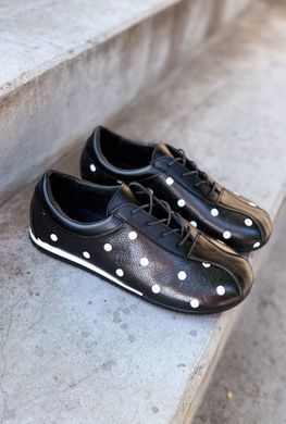 Анатомические кеды Simone Black Polka Dot фото