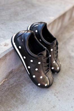 Анатомические кеды Simone Black Polka Dot фото