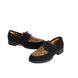 Туфлі з леопардовим принтом, Чорний, 36