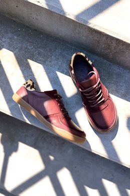 Barefoot кеди Arven Burgundy Leopard фото