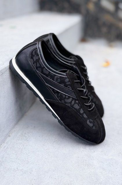 Кроссовки Romy Black Leopard фото