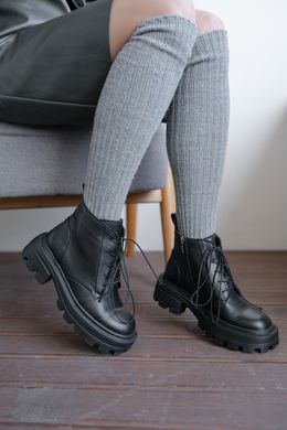 Ботинки короткие черные фото