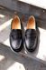 Класичні лофери Enzo Black Leather, Чорний, 36, 23,5 см