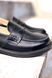 Класичні лофери Enzo Black Leather, Чорний, 36, 23,5 см