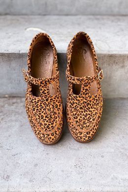 T-Bar лофери Leonie Leopard Suede фото