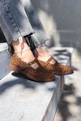 T-Bar лофери Leonie Leopard Suede фото