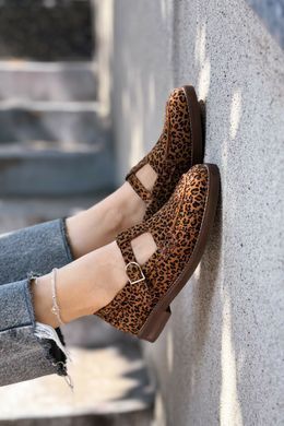 T-Bar лофери Leonie Leopard Suede фото
