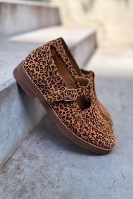 T-Bar лофери Leonie Leopard Suede фото