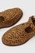T-Bar лофери Leonie Leopard Suede, Коричневий, 38, 24,5 - 25 см