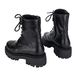 Combat boots черные, Черный, 36, Мех, 23,5 см