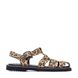 Fisherman sandals в леопардовой замше, Коричневый, 36, 23,5 см