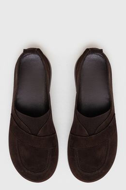 Анатомічні лофери Margo Chocolate Suede фото