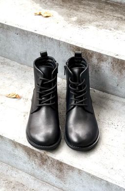 Анатомічні черевики Kaira Black Leather фото