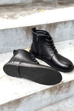 Анатомічні черевики Kaira Black Leather фото