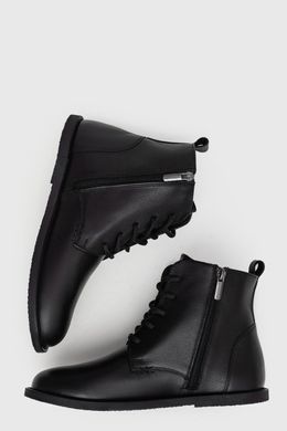 Анатомічні черевики Kaira Black Leather фото