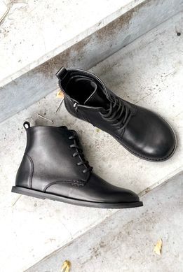 Анатомічні черевики Kaira Black Leather фото