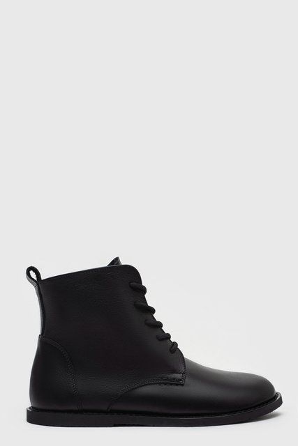 Анатомічні черевики Kaira Black Leather фото