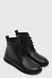 Анатомічні черевики Kaira Black Leather, Чорний, 36, Байка, 23,5 см