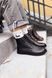 Анатомические ботинки Kaira Black Leather, Черный, 35, Байка, 22,5 см