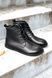 Анатомічні черевики Kaira Black Leather, Чорний, 36, Байка, 23,5 см