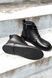 Анатомічні черевики Kaira Black Leather, Чорний, 36, Байка, 23,5 см