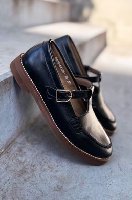 T-Bar лоферы Leonie Black Leather фото