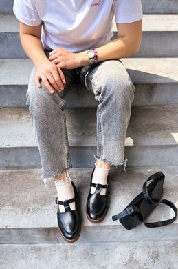 T-Bar лоферы Leonie Black Leather фото