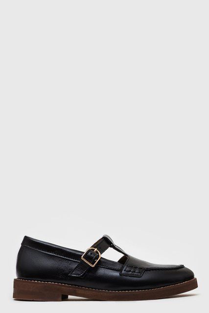 T-Bar лоферы Leonie Black Leather фото
