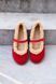 Анатомические балетки Bonnie Cherry Mouton, Красный, 36, Мех, 23,5 см