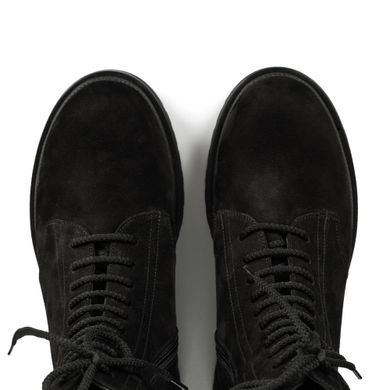 Ботинки со шнурками нубуковые фото