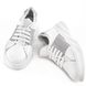 Кросівки білі з сірою вставкою, Білий, 36, 23 - 23,5 см