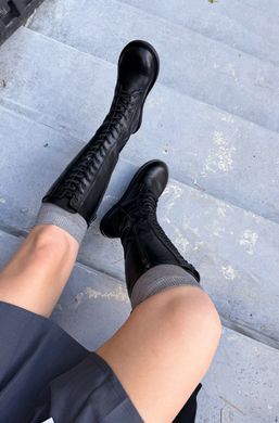Анатомічні чоботи Darcy Black Leather фото