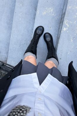 Анатомічні чоботи Darcy Black Leather фото