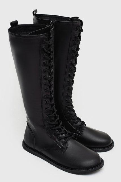 Анатомічні чоботи Darcy Black Leather фото