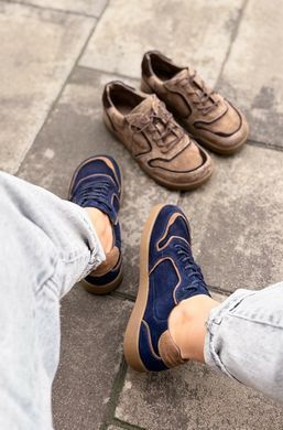 Анатомічні кеди Marlen Navy Camel фото