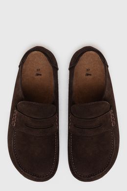 Анатомічні мокасини Astrid Chocolate Suede фото