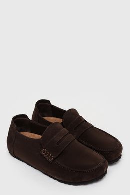 Анатомічні мокасини Astrid Chocolate Suede фото