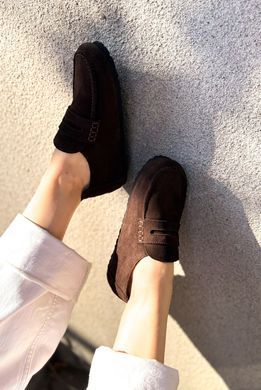 Анатомічні мокасини Astrid Chocolate Suede фото