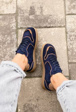 Анатомічні кеди Marlen Navy Camel фото