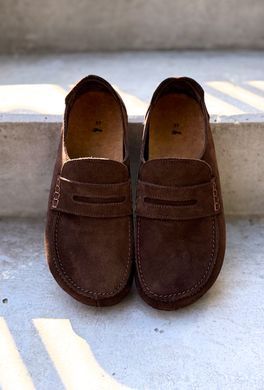 Анатомічні мокасини Astrid Chocolate Suede фото