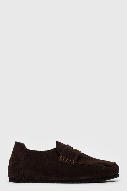 Анатомічні мокасини Astrid Chocolate Suede фото