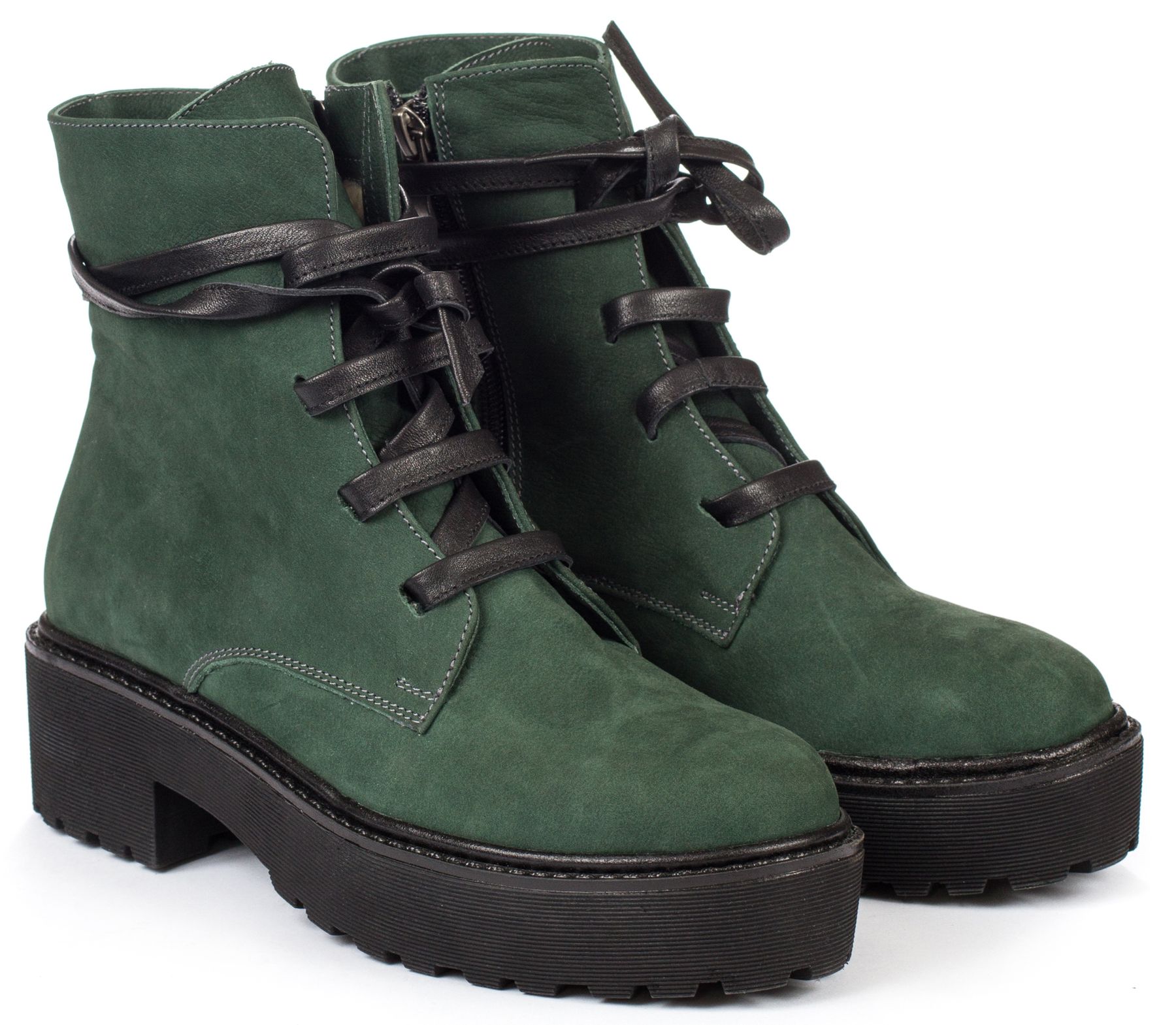 Goergo ботинки зеленые женские 8976