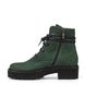 Ботинки зеленые женские, Зеленый, 39, Кожа