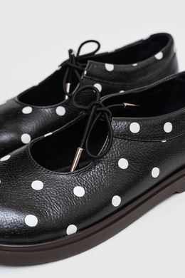 Анатомические балетки Gisele Black Polka Dot фото